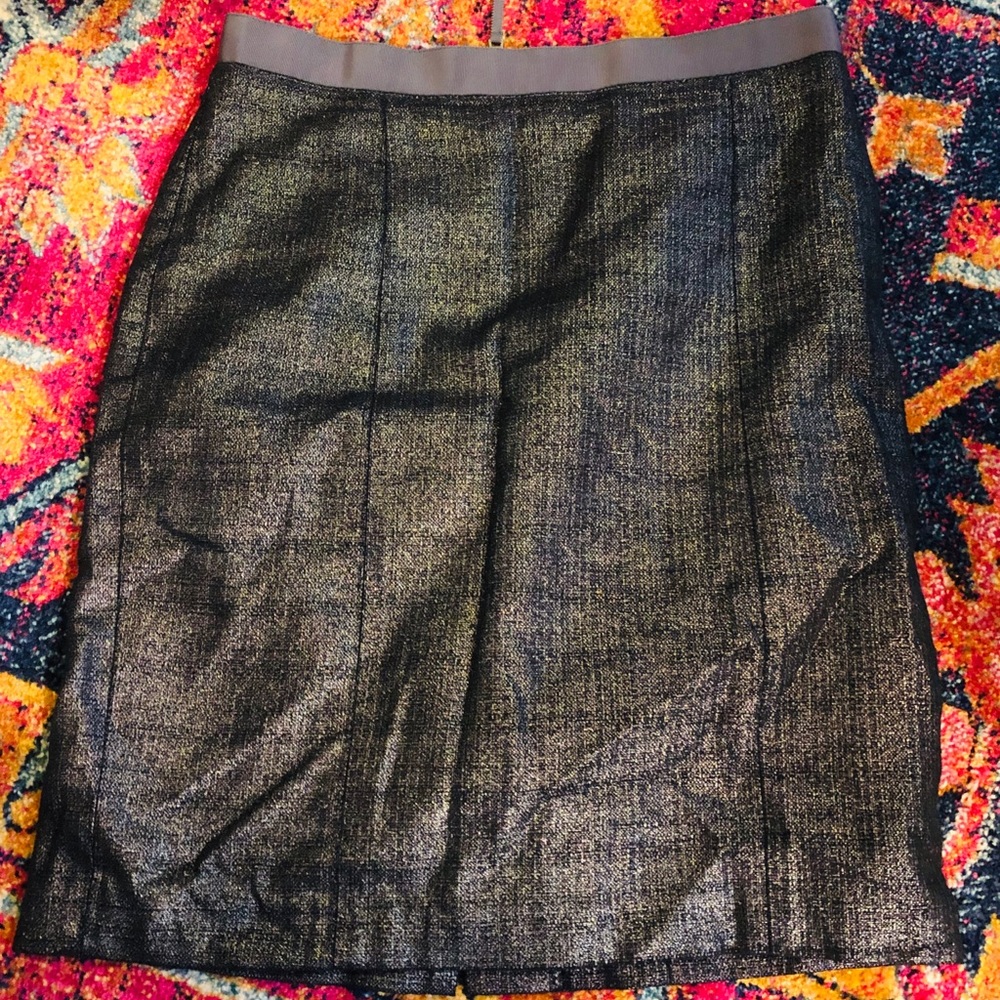Loft slight sparkle denim pencil skirt